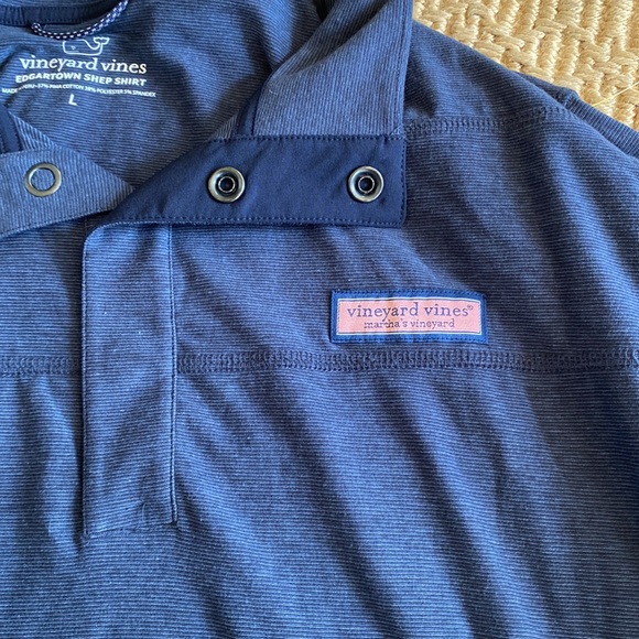 Vineyard Vines Blue Edgartown Shep Shirt Men's L - Picture 3 of 3